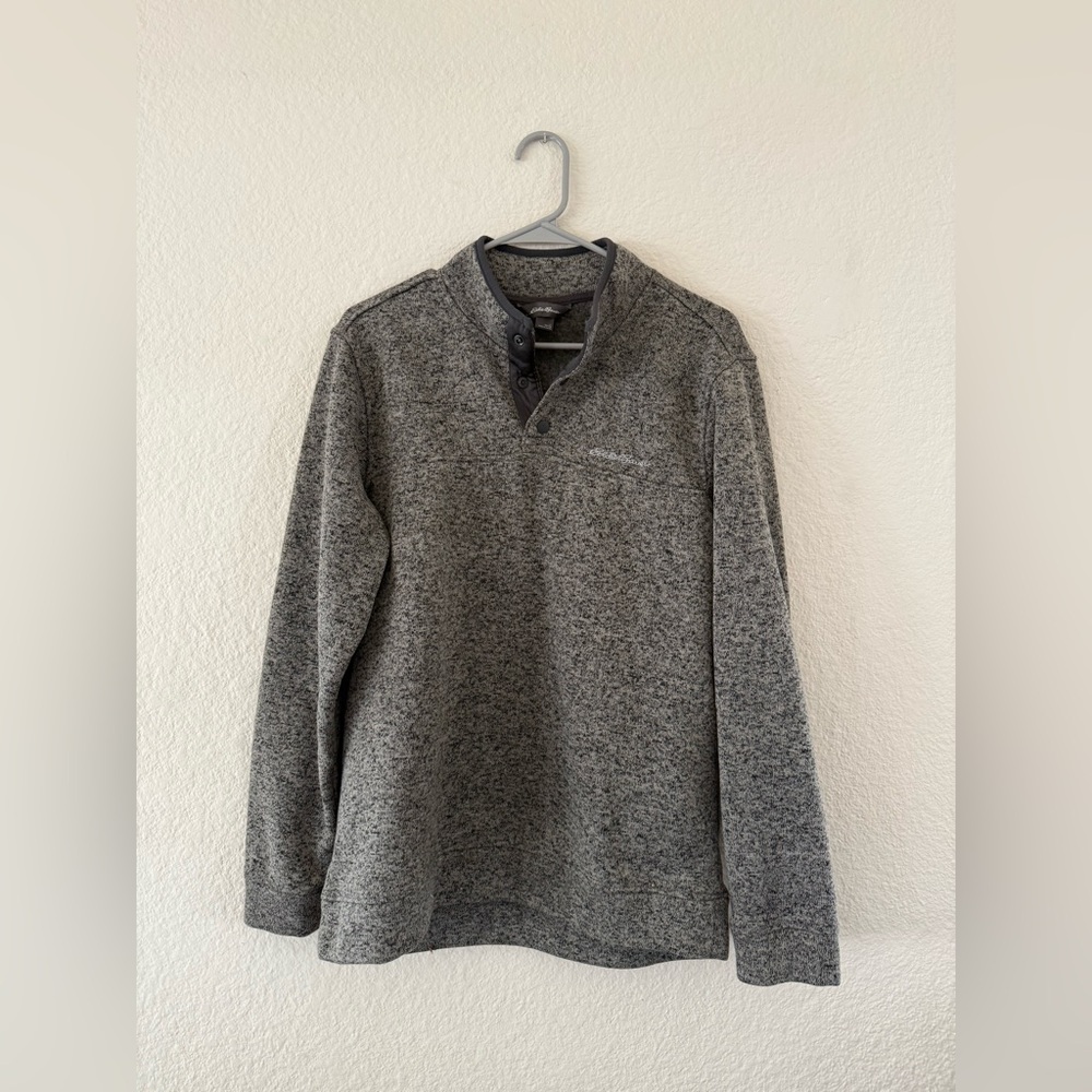 EUC Eddie Bauer | Gray Crewneck Sweater |Soft Cozy Classic